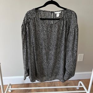 H&M long sleeve blouse